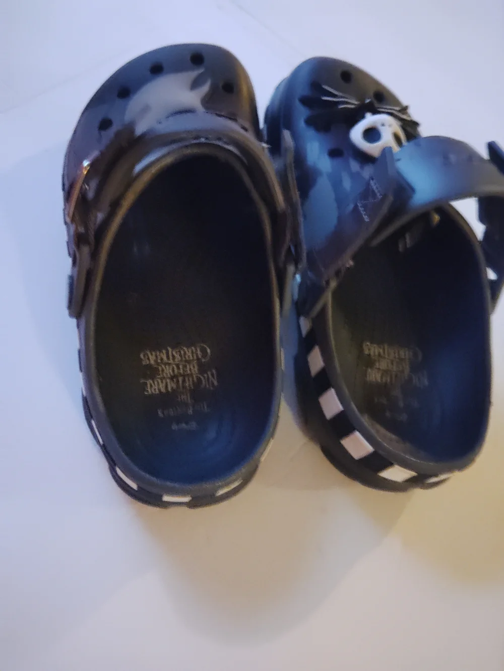 CROCS Black Slip-On Clogs with Halloween Character Charms